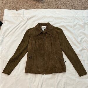 Live a Little Olive Leather Jacket